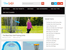 Tablet Screenshot of discgolfx.com